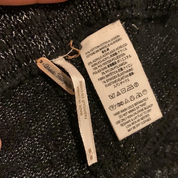 Free People Road Trip Jogger M knit pants leggings textured drawstring‎ waist - Picture 7 of 14